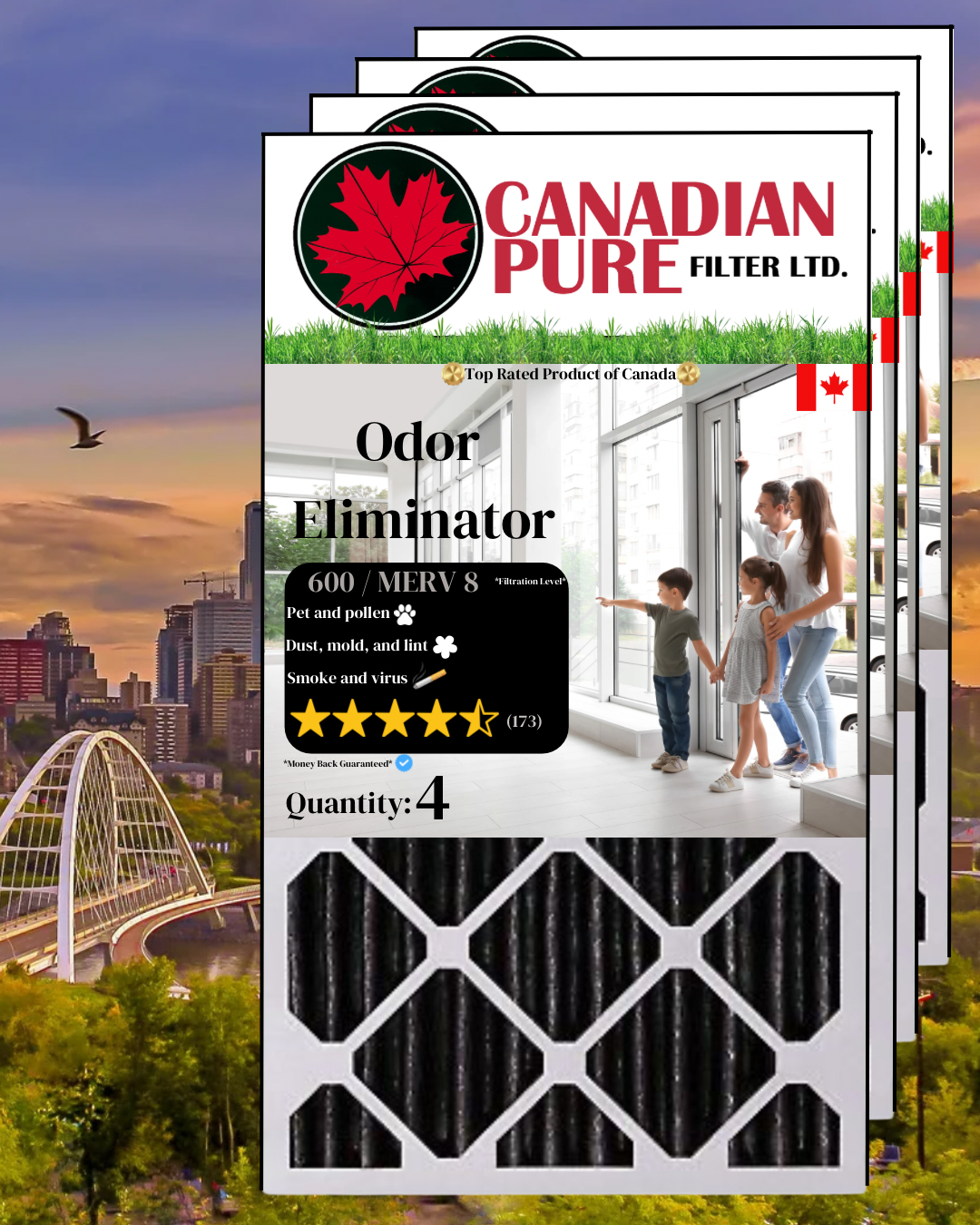 Odour Eliminator Filter (4 Pack)